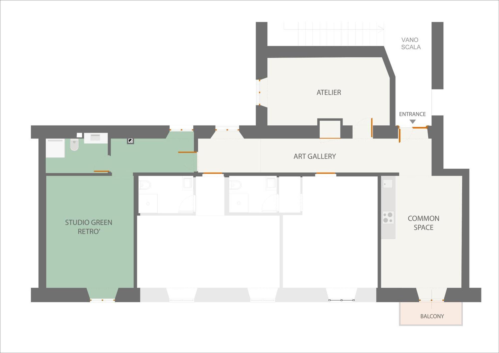Art Lab Residence Rome Room photo